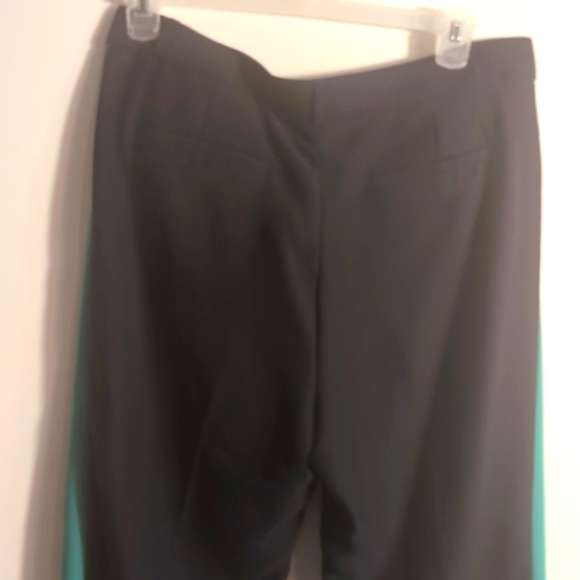 Banana Republic Avery Black with green trim Trousers Size 14Long - Picture 12 of 12